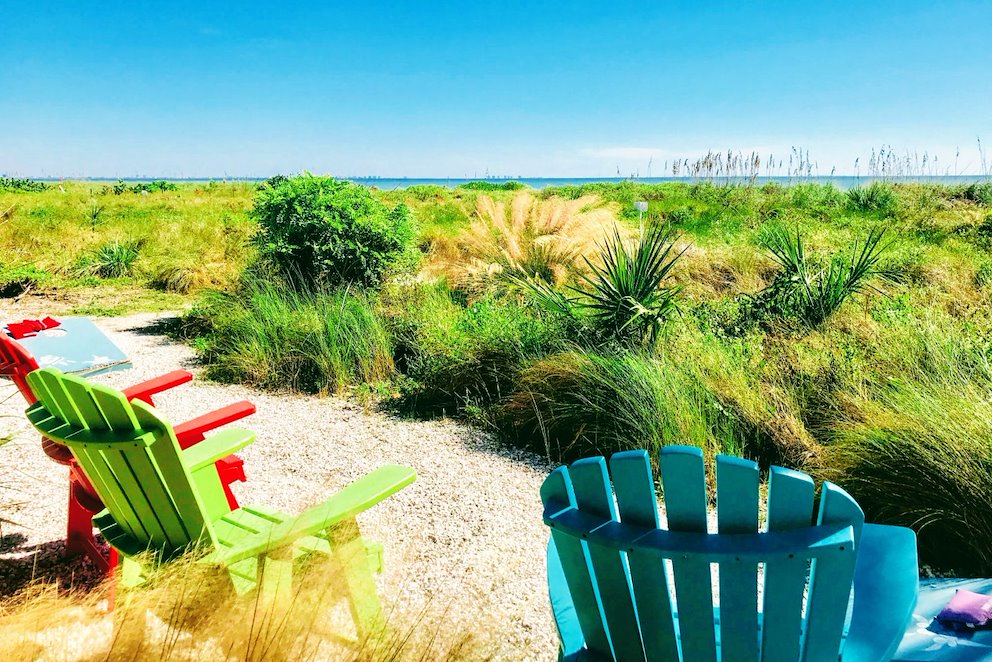 beach chairs on sanibel island